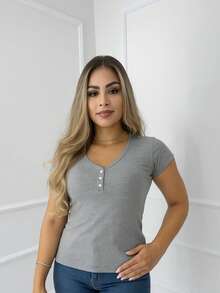 Women's Blouse 2-Piece Set - NGỌC BÍCH / XÁM - Xem 10