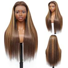 Tóc giả Easy Wear 6x4 trong suốt dành cho nữ - Tóc thật Brazil thẳng, mật độ 200%, đã được tỉa sẵn với tóc của người trẻ, kiểu dáng dễ đội, vẻ ngoài và cảm giác tự nhiên. - S4/27 - Xem 3