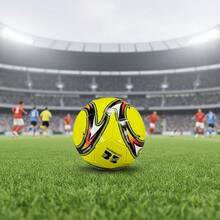 2026 Professional Training Soccer Ball, PVC Material, Precision Machine Stitched, High Cost-Performance Durable Adult Soccer Ball, US/Canada/Mexico - Yellow - View 2