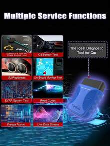 OBD2 Diagnostic Tool V301, Wireless Bluetooth 4.0 Auto Fault Code Reader, Compatible With IOS And Android - OBDII - View 6