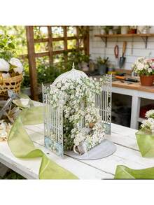 3D Pop-Up Floral Basket & Daisy Garden Greeting Card With Envelope | Suitable For Birthday, Anniversary, Mother's Day, Valentine's Day, Thank You, Easter, Valentine's Day Decor, Gift For Family And Friends, Paper, English - A - View 6