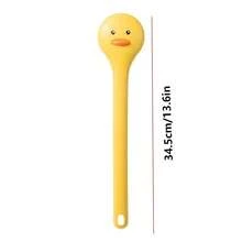 1pc Long Handle Bath Brush, Soft Bristle Comfortable Exfoliating Scrub Brush For Body Cleaning, Bathing Shower Cleansing Tool - 1 Pc - Yellow - View 5