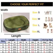 Oval-Shaped Pet Bed Set Made Of Plush Fleece Material, Washable Multi-Purpose Dog/Cat Bed, Warm Thick Anti-Moisture Soft Breathable Durable Scratch-Resistant, Suitable For Small/Medium/Large Cats And Dogs, All Season - Multicolor - View 14