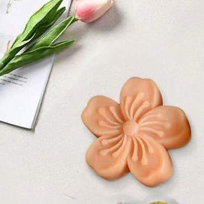 1pc Flower Scented Candle Resin Silicone Mold, Cherry Blossom, Four-Leaf Clover, Daisy Floral Plaster Scented Silicone Mold