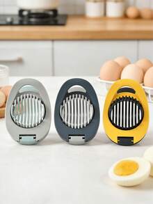 1pc Multi-Functional Egg Slicer, Household Egg Cutter, Salted Egg Slicer, Kitchen Egg Cutting Tool, 2-In-1 Egg Divider - Stainless Steel Egg Cutter - View 2
