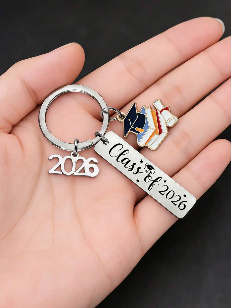 1件，2026届毕业礼物，2026届毕业礼物钥匙扣，男女高中及大学毕业生通用毕业礼物，时尚耐用 - 查看 1