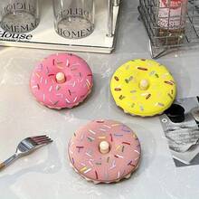 1pc {Donut Scrubber} Sponge Brush Set, 1 Donut Dish Sponges With 1 Suction Cup, Dishwashing Sponges, Pot Scrubber Sponges, Non Scratch Heavy Duty Scrubber, Easy Grip Ergon Design, Multi-Functional Kitchen Cleaning Sponges, Suitable For Sinks, Countertops, Stovetops, And Pots And Dishes, Kitchen Must Haves, Cleaning Supplies, Cleaning Tools, New Arrival Home Essentials, Upgraded 360° Cleaning For All Cookware, Self Draining Sponge, Quick Drying, No Odor, Stocking Stuffer, White Elephant Exchange, Secret Santa Gift, Christmas, Housewarming, Birthday, Anniversary, Valentine's Day Gifts For Women Men Friends Mom Dad, Practical Presents For Cooking Lovers, New Homeowner, Dorm Room, Apartment Essentials, Funny Kitchen Gadgets, Unique Gag Gifts. - Màu hồng tím - Xem 6