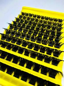100pcs Incremental DD Curled Eyelash Clusters, Length 10-18mm, Suitable For Beginners - Eyelash Clusters, Eyelash Strips, Individual Lashes, False Eyelashes - DD - View 4