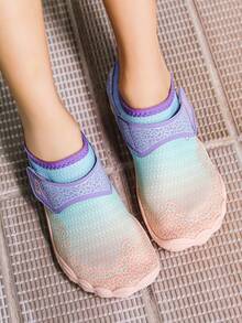 1 Pair Girls' Comfortable & Fashionable Casual Protective Beach/Swimming/Water Shoes, Spring/Summer - Purple - View 4