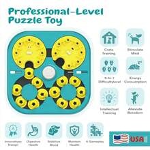 KADTC 5 Levels Of Step-By-Step Challenge - 6 Ways To Play - U.S. Brand &Amp; Design - Extra-Large Size Beginner To Expert Dog Puzzle Toy For Smart Dogs Hard Puzzles Puppy Difficult Mental Stimulation Toys - 特大號 - 查看 3