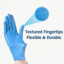 Găng tay dùng một lần PROGRIP, găng tay nitrile siêu bền, găng tay nitrile màu cam, cỡ L, dày gấp 2 lần và có họa tiết hình kim cương, găng tay thợ máy chịu lực cao, 50 chiếc/hộp, có các cỡ M, L, XL, XXL. - dưa hấu xanh - Xem 18