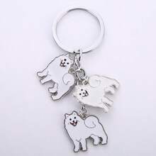 1pc Cute DIY Jack Russell Terrier Dog Keychain Gift Animal Key Chain Bag Pendant Jewelry For Women Metal Car Key Ring Best Friend Gifts - Multicolor - View 18