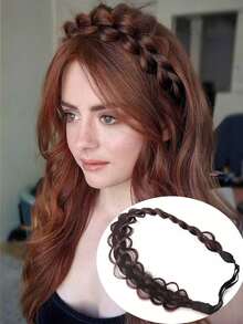 Synthetic Adjustable Handmade Braided Headband - Multicolor - View 16