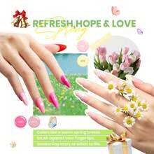 Beetles Spring Gel Polish Set - Fingertip Palette, 32 Colors Valentines Polish Set With Base Top Coat - 45 chiếc, 36 màu sắc rực rỡ theo mùa - Xem 3