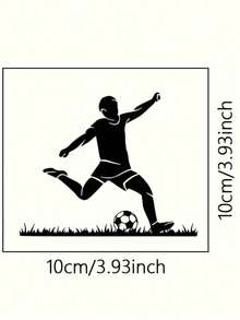 1pc/3pcs/5pcs/10pcs Football Boy Switch Stickers, Decorative For Spring, Summer, Autumn, Winter, Bathroom, Wall, Car, Background, Bathtub, Window - A - View 4