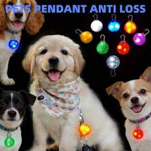 [1pc LED Dog Collar Light] 1pc LED Dog Collar Light Pendant Collar Dog Tag Light, Suitable For Dog Collar Harness Leash Clip-On Dog Light, For Night Walks And Camping, Silicone LED Dog Collar Dog Tag Light, Fast Flash Slow Flash Constant On 3 Modes, For Night Decoration, Battery Included - Multicolor - View 3