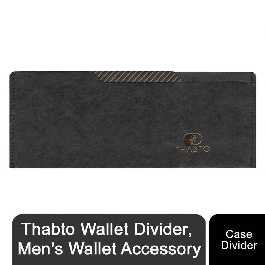 Aquarius Thabto Wallet Divider For Men's Wallets - Slim Credit Card Case Divider Organiser Insert, Durable Wallet Accessory For Separating Cards & Cash, Compact Everyday Carry Wallet Organiser - Black - View 1