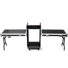 16U DJ Rack/Road ATA Case With 2U Drawer| Premium Aluminum Construction, Black, Ideal For Studios, Home Theatres, KTVs, And Wedding Parties For Storing Audio And Video Devices Like Amplifiers, Mixers, Microphones, Sequencers, Jukeboxes - Black - View 6