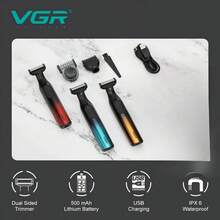 VGR IPX6 防水电动剃须刀，二合一数码显示可充电往复式电动剃须刀，最佳男士电动剃须刀，便携式剃须刀 V-361 - 彩色 - 查看 8