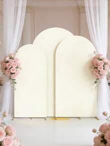 1件米色拱形背景布，婴儿派对背景布，双面弹力涂层拱形背景布，性别揭晓派对用品，主题派对拍照背景，生日派对，多种尺寸可选，婴儿派对拱形支架装饰，新生儿背景装饰布，活动拍照背景装饰，婴儿派对礼物，性别揭晓派对装饰，派对拍照背景，派对礼品（仅含背景布，不含支架） - 象牙白 - 查看 4