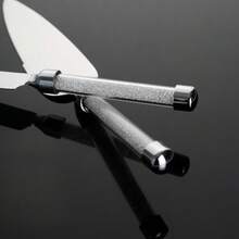 不锈钢蛋糕刀礼盒套装，钻石蛋糕刀和抹刀套装，带礼盒 - 查看 4