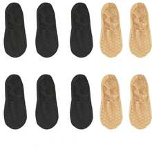 1/5/10 双装高品质波点蕾丝图案舒适透气船袜 - 彩色 - 查看 10