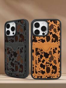 Brown Camo Speckle Urban Edge Design Leather Wallet Case With Card Holder Compatible With IPhone 13, 13 Pro, 13 Pro Max, 14, 14 Pro, 14 Pro Max, 15, 15 Pro, 15 Pro Max, 16, 16 Pro, 16 Pro Max, 17, 17 Air, 17 Pro, 17 Pro Max, Built For Bold Statement, Thoughtful Gift For Friends And Family On Memorable Days. - màu nâu - Xem 8
