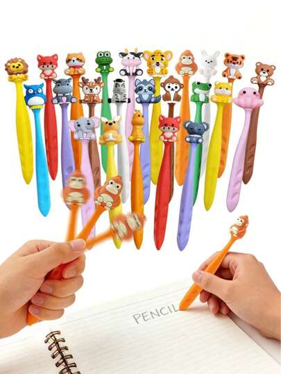 10pcs/Pack - Cute Shaking Animal Shaped Erasers, Adorable Cartoon Erasers, Back To School Essential, Birthday Gift For Kids, Toddlers, Shower Favors, Classroom Rewards, Office Supplies, Novelty Gift