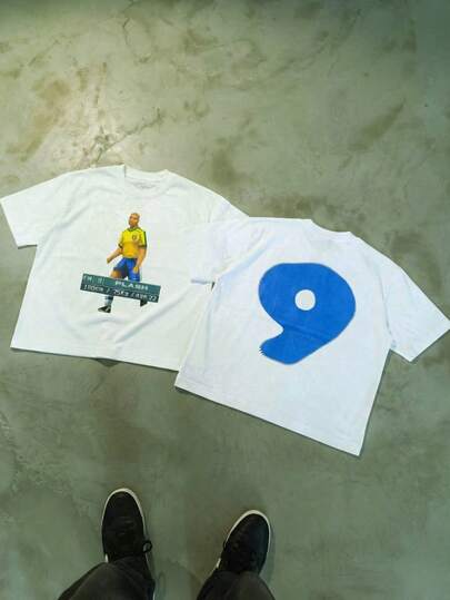 Men's New Fashion Hip Hop Print T-Shirt