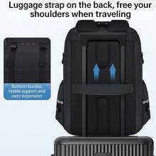 1 Peça Mochila Unissex com Fechamento de Zíper, Leve, Adequada para Uso Diário, Outdoor, Campus - A - Visão 9