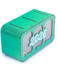 Ống tiết kiệm bằng gỗ và acrylic cá nhân hóa, khắc tên theo yêu cầu, quà tặng tiết kiệm tiền xu, món quà sinh nhật độc đáo cho bạn bè và gia đình, đồ thủ công bằng gỗ trang trí bàn. - Nhiều màu - Xem 9