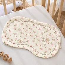 1个婴儿棉纱布平枕，新生儿0-12个月防吐口水拍嗝巾枕 - 彩色 - 查看 6
