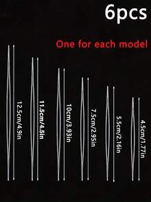 6-Piece Beading Needle Set, 6 Types Of Large Eyeball Needles, Foldable Handmade Jewelry Making Beading Needles (With Storage Tube) - Multicolor - View 10