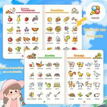 32-Page Spanish Cognitive Educational Learning Material, Brain Development Stimulation, Home Education Product. Gift For Early Childhood Education - Multicolor - View 2