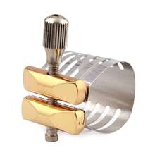 Accesorio de clip de boquilla de metal de saxofón alto/clarinete con tornillo fijo - Multicolor - Ver 9