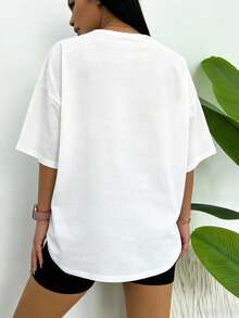 2026年女士春夏T卹，純色圓領短袖寬鬆T卹，100%棉質上衣，紅色豹紋愛心圖案印花，婚禮主題，春夏裝日常休閒女裝，街頭服飾，外出度假，camisetas invierno mujer，noistamujer，camiseta oversize mujer，motif mujano， mujeta，Otahata mujer，motif mujano， guerreras，ropa mujer，verano mujer，jersey，fiesta，sudaderas de mujer，conjunto mujer invierno，ropa verano mujer，verano mujer，y2k，mujer，ropa curvy mujer，sudadera mujer talla grande，friends，vacation，casual，辦公室/休息室/居家/戶外運動/復古風/簡約，趣味設計，四季通用休閒上衣，情人節情侶短袖，男女同款短袖，約會，浪漫出行，節日送禮，上衣，deporte，top negros elegantes - 白色 - 查看 5