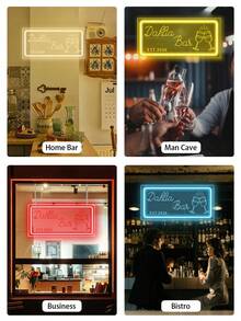 Custom Neon Bar Signs, Custom Neon Signs For Home Bars, Home Bar Decor, Men's Lounge Decor, Bar Wall Art, Gifts For Husbands, Men's Lounge Gifts. - Bar Style - View 6