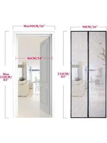 Zanzariere per porte e finestre - NEGRO - Visualizzare 3