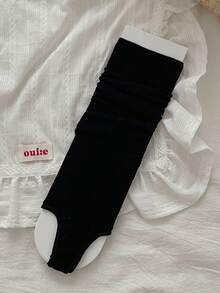 1 Pair Women's Summer Thin Toe-Divided Half-Palm Socks, Ballerina Style Two-Toe Design, Suitable For Flip-Flops - Multicolor - View 12