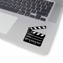 Bộ 24/48 miếng dán biểu tượng bảng ghi hình phim / Miếng dán lập kế hoạch đêm xem phim / Miếng dán rạp chiếu phim, Miếng dán máy tính, Miếng dán xe hơi, Dùng cho máy tính xách tay, xe hơi, sách, bình nước, mũ bảo hiểm, túi du lịch. - Nền trắng - Xem 2