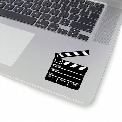 Bộ 24/48 miếng dán biểu tượng bảng ghi hình phim / Miếng dán lập kế hoạch đêm xem phim / Miếng dán rạp chiếu phim, Miếng dán máy tính, Miếng dán xe hơi, Dùng cho máy tính xách tay, xe hơi, sách, bình nước, mũ bảo hiểm, túi du lịch.
