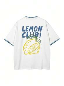 大码白色圆领短袖女式时尚T恤 - 柔软透气，适合春夏穿着，休闲、度假、日常穿着 - 大码女式常规印花T恤 - 白色 - 查看 5