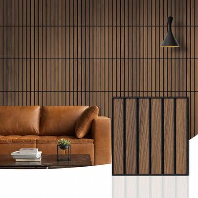 12 tấm tiêu âm sợi polyester, kích thước 30x30x0.9cm, phủ màng PVC, trang trí tường cắt 3D, thích hợp cho tường và trần nhà trong nhà.