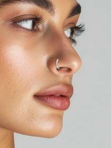 1pc S925 Sterling Silver Minimalist Ball Nose Stud & Nose Ring, Multiple Sizes Available. Suitable For Daily Wear, Perfect Gift For Girlfriend, Mother, And Sister. - Single - View 4