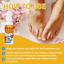 蜂毒指甲喷雾，强韧光滑指甲，强效护理，滋润指甲，修复美化指甲，便捷喷雾设计，使用方便，适合日常护理，50毫升 - 查看 6