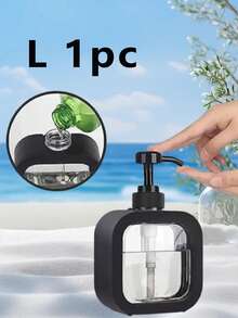 1个便携式透明可重复使用按压式分配瓶，适用于乳液、肥皂等，大容量液体皂瓶，兼容乳液、洗衣液、洗发水、沐浴露、洗手液，带按压头，可用于盛装洗发水、护发素、沐浴露，放置于浴室和淋浴台面，可用作乳液补充瓶、空精油瓶、化妆品可重复灌装容器等。 - 多色 - 查看 14