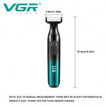 VGR IPX6 防水电动剃须刀，二合一数码显示可充电往复式电动剃须刀，最佳男士电动剃须刀，便携式剃须刀 V-361 - 彩色 - 查看 7