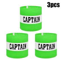 Bộ 3 băng tay bóng đá kẻ sọc - Thiết kế co giãn chống mài mòn - Dây đeo nylon có thể điều chỉnh - Huy hiệu tay áo tập luyện thể thao, dành riêng cho đội trưởng các đội bóng đá. - Băng tay sọc - Xem 16