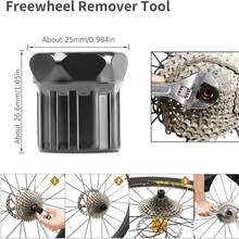 6pcs Bicycle Repair Tool Kit, Including Cassette Lockring Tool, Chain Tool, Crank Puller, Spoke Wrench, Bike Repair Tools, Steel Adjustable Wrench - A - View 11