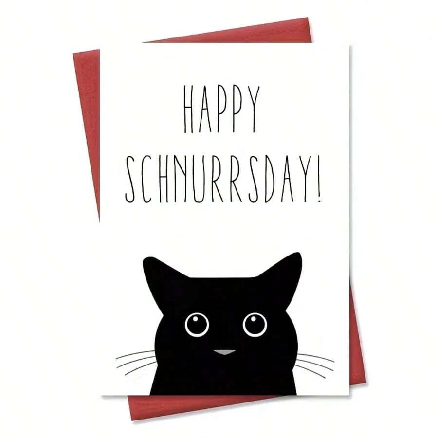 1 tấm thiệp chúc mừng sinh nhật, Chúc mừng ngày Schnirrs, Quà tặng cho gia đình và bạn bè